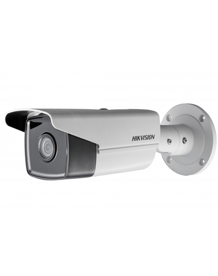 Hikvision IP kamera D/N DS-2CD2T43G0-I8 F2.8, Bullet; Hikvision, EasyIP 2.0plus, H.265+/H.264+; 4MPix, 2.8mm(~98°), EXIR IR pašvietimas iki 80m, 120dB WDR, SD slot. IP67, PoE główny