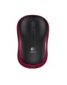 Wireless optical mouse LOGITECH M185, Red, USB - nr 1