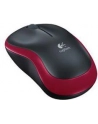 Wireless optical mouse LOGITECH M185, Red, USB - nr 38