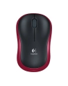 Wireless optical mouse LOGITECH M185, Red, USB - nr 47