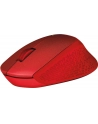 Wireless optical mouse LOGITECH M330 Silent Plus, Red, USB - nr 45