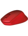 Wireless optical mouse LOGITECH M330 Silent Plus, Red, USB - nr 82