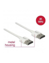 DELOCK HDMI-Kabel HighSpeed Ethernet A->A 4K 3D 0,50m weiß - nr 1