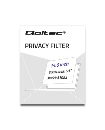 qoltec Filtr prywatyzujący RODO | 15,6 cala | 16:9