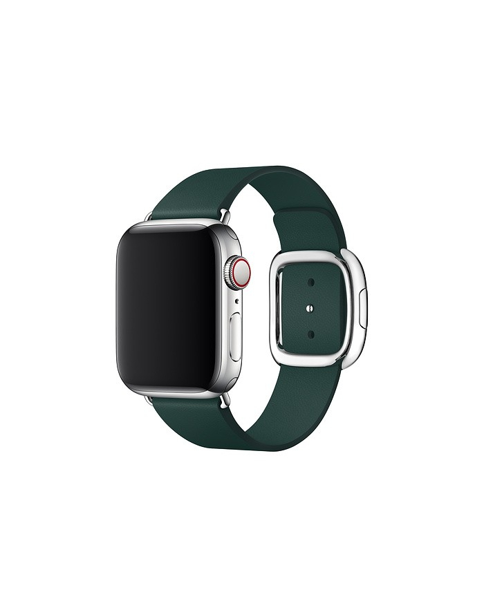 apple Pasek w kolorze leśnej zieleni z klamrą nowoczesną do koperty 40 mm - rozmiar L główny