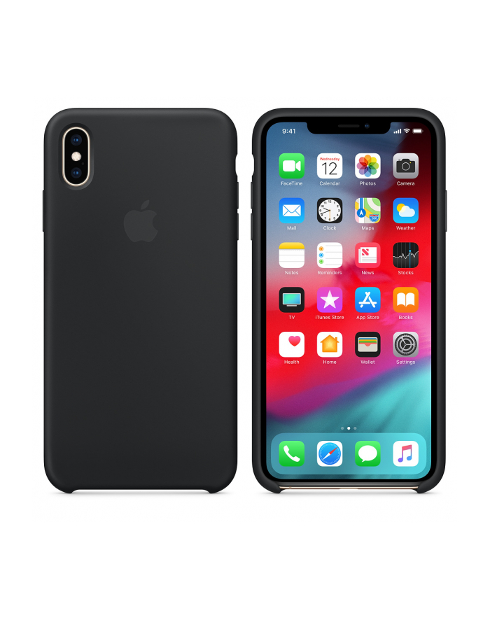 apple Etui silikonowe iPhone XS Max - czarne główny
