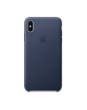 apple Etui skórzane iPhone XS Max - nocny błękit - nr 15