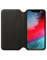 apple Skórzane etui folio iPhone XS Max - czarne - nr 15