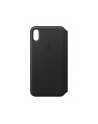 apple Skórzane etui folio iPhone XS Max - czarne - nr 19