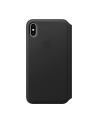 apple Skórzane etui folio iPhone XS Max - czarne - nr 20