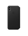 apple Skórzane etui folio iPhone XS Max - czarne - nr 7