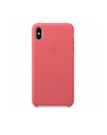 apple Etui skórzane iPhone XS Max - zgaszony róż - nr 1