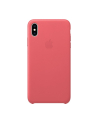 apple Etui skórzane iPhone XS Max - zgaszony róż - nr 25