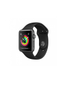 apple Watch Series 3 GPS, 38mm koperta z aluminium w kolorze gwiezdnej szarości z paskiem sportowym w kolorze czarnym - nr 1