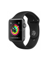 apple Watch Series 3 GPS, 38mm koperta z aluminium w kolorze gwiezdnej szarości z paskiem sportowym w kolorze czarnym - nr 4