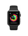 apple Watch Series 3 GPS, 38mm koperta z aluminium w kolorze gwiezdnej szarości z paskiem sportowym w kolorze czarnym - nr 5