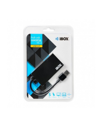 ibox USB 3.0 czarny 4-porty Slim