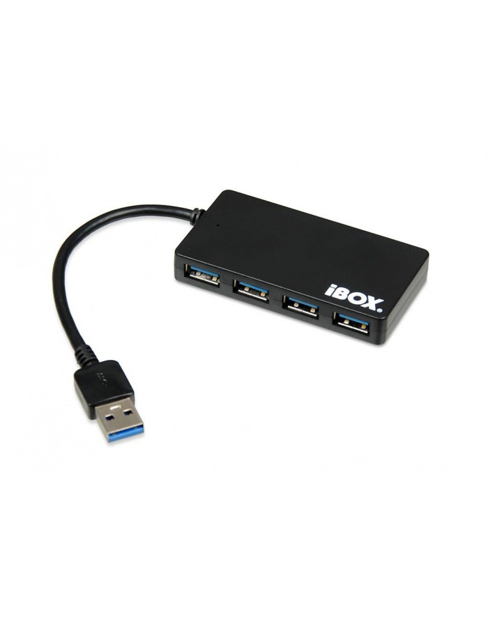 ibox USB 3.0 czarny 4-porty Slim główny