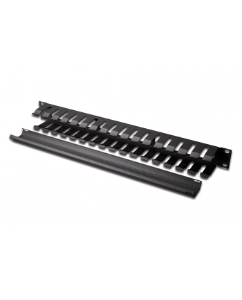 digitus Organizator kablowy 19 cali 1U dukt W/40xG/70 czarny (RAL 9005)