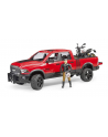 Dodge RAM 2500 Power Wagon z przyczepą i motocyklem Ducati 02502 BRUDER - nr 3