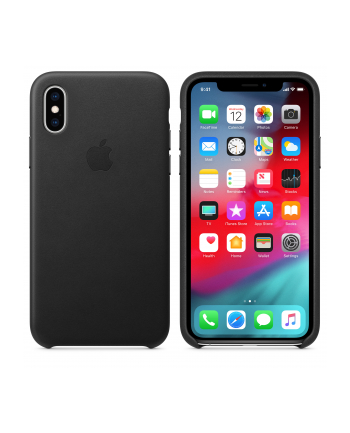 apple Etui skórzane iPhone XS - czarne