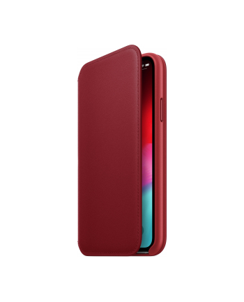 apple Etui skórzane folio iPhone XS - (PRODUCT)RED