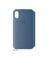 apple Etui skórzane folio iPhone XS - szary błękit - nr 18