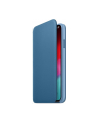 apple Etui skórzane folio iPhone XS - szary błękit - nr 6