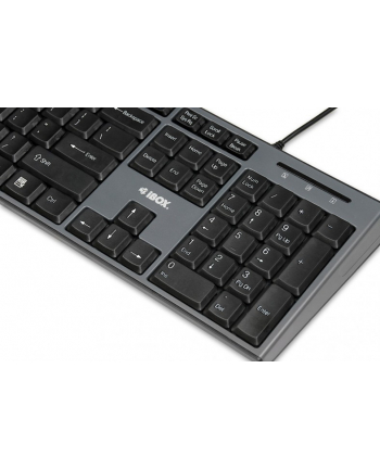ibox Zestaw przewodowa klawiatura + mysz IKMS606W czarny
