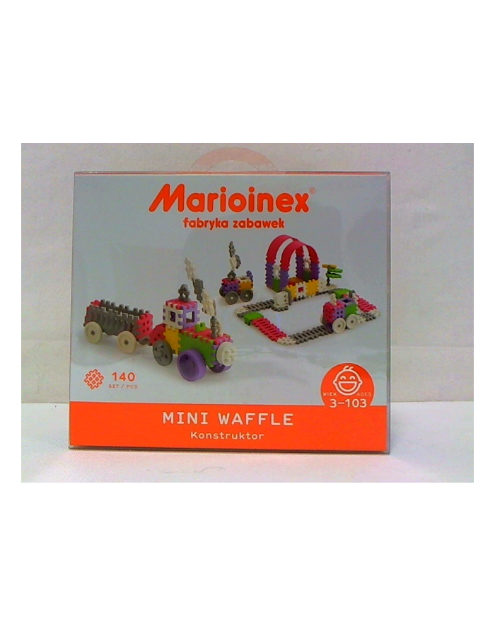 marioinex Klocki wafle mini 140szt konstr-dziew 02837 DOD15% główny