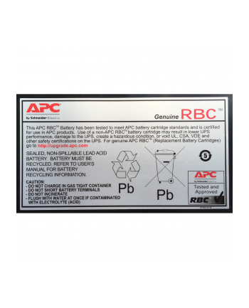 apc RBC43 Akumulator doSUA2200RMI2U / SUA3000RMI2U / SMT2200RMI2U /  SMT3000RMI2U / SUM1500RMXLI2U / SUM3000RMXLI2U nr 2