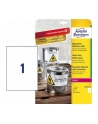 avery zweckform Etykiety wodoodporne Heavy Duty, 210 x 297mm, białe, do drukarki, 8 sztuk - nr 14