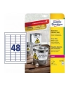 avery zweckform Etykiety wodoodporne Heavy Duty, 45,7 x 21,2mm, białe,           do drukarki, 384 sztuki - nr 12