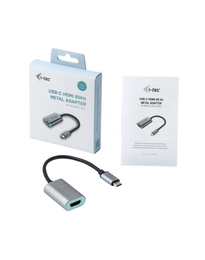 i-tec Adapter USB-C do HDMI, 4K Ultra HD 60Hz kompatybilny z Thunderbolt 3 główny