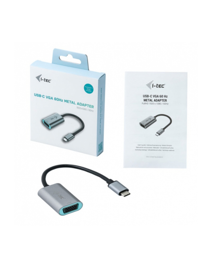 i-tec Adapter USB-C 3.1 VGA 60 Hz Metal główny
