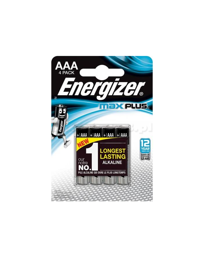 energizer Bateria Max Plus AAA LR03 4 szt. Blister główny