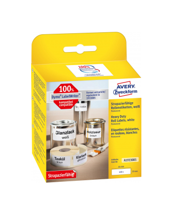 avery zweckform Etykiety Heavy Duty w rolce do termodruku, 19 x 64mm, 450 sztuk