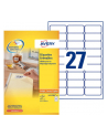 avery zweckform Usuwalne etykiety uniwersalne, 63,5 x 29,6mm, białe, do drukarki,810 sztuk - nr 15