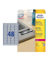 avery zweckform Etykiety znamionowe, 45,7 x 21,2mm, srebrne, 960 sztuk - nr 21