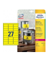 avery zweckform Etykiety wodoodporne Heavy Duty, 63,5 x 29,6mm, żółte, do drukarki, 540 sztuk - nr 16