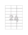 avery zweckform Uniwersalne etykiety samoprzylepne, 70 x 37mm, białe, do drukarki, 2400 sztuk - nr 9
