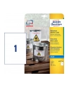 avery zweckform Etykiety wodoodporne Heavy Duty, 210 x 297mm, białe, do drukarki, 10 sztuk - nr 15