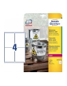 avery zweckform Etykiety wodoodporne Heavy Duty, 99,1 x 139mm, białe, do drukarki, 80 sztuk - nr 9