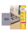 avery zweckform Etykiety znamionowe, 25,4 x 10mm, srebrne, 3780 sztuk - nr 4