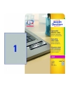 avery zweckform Etykiety znamionowe, 210 x 297mm, srebrne, 20 sztuk - nr 1
