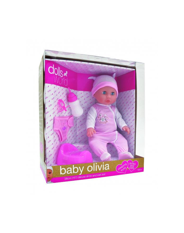 Lalka bobas baby Olivia 38cm pijąca, sikająca 08818 DANTE główny