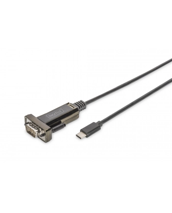 digitus Kabel Adapter USB 2.0 HighSpeed Typ USB C/RS232 M/Ż czarny 1m