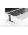 digitus HUB/Koncentrator 3-portowy OTG USB Typ C, USB 2.0 HighSpeed czytnik kart SD/Micro SD, aluminium - nr 11