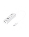 digitus HUB/Koncentrator 3-portowy OTG USB Typ C, USB 2.0 HighSpeed czytnik kart SD/Micro SD, aluminium - nr 24