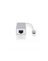 digitus HUB/Koncentrator 3-portowy USB Typ C, 3x USB A HighSpeed z Gigabit LAN adapter, aluminium - nr 49